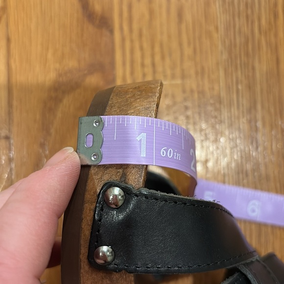 Candies Vintage Y2K  Leather School Girl Platform Heel Sandals Size 8 - Picture 7 of 7